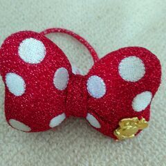 ミニーマウス　手袋、耳当ての画像