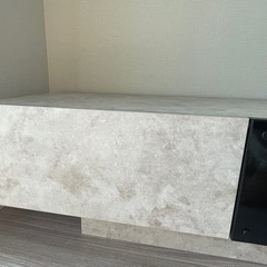 大理石調木製　デザインテレビボード180cmの画像