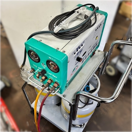 冷媒ガス回収装置／フロンガス回収機／CS-RF80YD／デンゲン／リフロンデ／REFLONDE／環境整備機器／通電確認済／説明書付き／④ デンゲン/リフロンデ/冷媒ガス回収装置/CS-RF 80YD/フロンガス回収