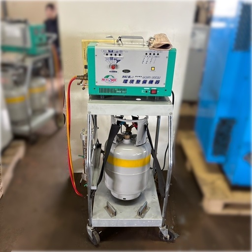 冷媒ガス回収装置／フロンガス回収機／CS-RF80YD／デンゲン／リフロンデ／REFLONDE／環境整備機器／通電確認済／説明書付き／④