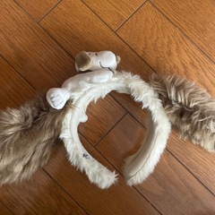 USJ ユニバ スヌーピー　SNOOPY カチューシャ ぬいぐるみ付き　カラーブラウンの画像