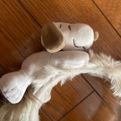 USJ ユニバ スヌーピー　SNOOPY カチューシャ ぬいぐるみ付き　カラーブラウンの画像