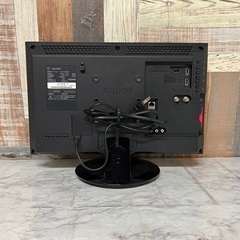 即日受渡❣️シャープ19型液晶テレビWチューナー外付けHDD録画可10500円の画像