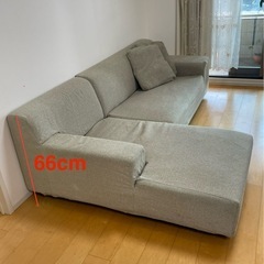 【最終値下: 6万→1.5万円❗応募が無ければ処分します】元値20万❗️超美品‼️Francfranc L字形ソファーの画像