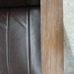 2人掛けソファー (ブラウン)の画像