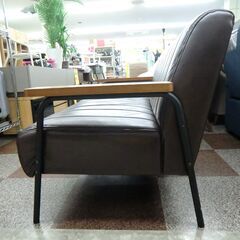 2人掛けソファー (ブラウン)の画像