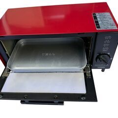 オーブントースター(コンパクト)　ツインバード　赤色の画像