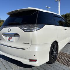 神奈川【自社ローン】保証人無可★全国対応★エスティマ【アエラス】社外18インチAW/Bluetooth/ダブルサンルーフ/両側パワスラ/Fバンパーモデリスタ/後席オットマン/レーダー探知機/ソナー/バックカメラ/ETCの画像