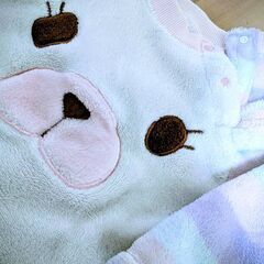 女の子　もこもこパジャマ　80　暖かいの画像