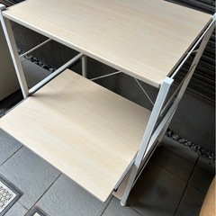 スチール×ウッドレンジラック　収納棚　　キッチンラック　ナチュラルインテリアの画像