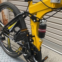 【RKG】特価！ESLUVE/折り畳み式マウンテンバイク/26インチ/21段変速/中古品難ありの画像