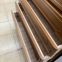 リユースマン倉敷、7段チェスト、ナチュラル、タンス、衣類収納の画像