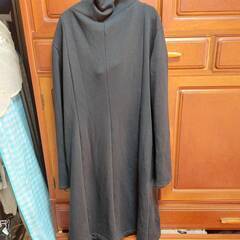 h.NAOTO ユニセックス ロングコート ブラック 裏起毛 受注製作の画像