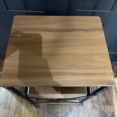 ニトリ キッチンラック OT001 キャスター付き 上棚なし ブラックの画像