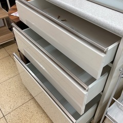 リユースマン倉敷、食器棚、ホワイト、キッチン、収納の画像