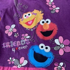 【80】セサミストリート パープル 長袖の画像