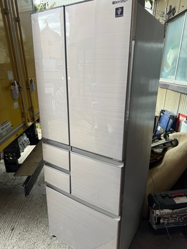 SHARP シャープ ノンフロン冷凍冷蔵庫 SJ-X504H-T 2021年製 冷蔵庫 6ドア やや凹みあり