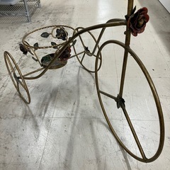 A2511-424 レトロ アンティーク調 自転車型フラワースタンド 中古の画像