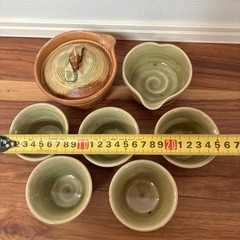 煎茶器揃　湯呑　宝瓶　急須の画像