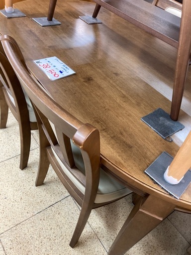 リユースマン倉敷、ダイニング5点セット、ブラウン、テーブル、セット