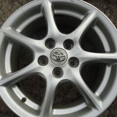 中古アルミホイール　トヨタ　エスティマ純正アルミ　17×7J　114.3　5H　+50　1台分4本セットの画像