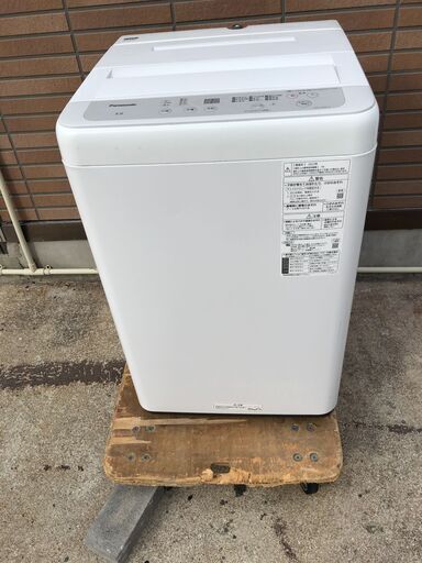 JMS0827K) パナソニック全自動洗濯 NA-F50B15 2022年製 5㎏   　<幅：約56㎝　高さ：約88㎝　奥行：約57㎝> 　中古品 【取りに来られる方限定】