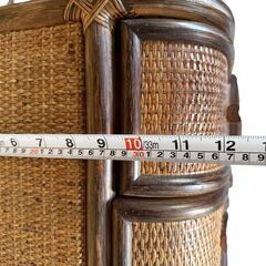 ラタン 藤 4段チェスト  箪笥 収納 ナチュラル 玄関 アジアン ビンテージ アンティーク レトロ の画像