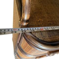 ラタン 藤 4段チェスト  箪笥 収納 ナチュラル 玄関 アジアン ビンテージ アンティーク レトロ の画像