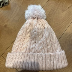 女の子　ニット帽　53-55cmの画像