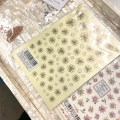 未使用ネイルシール＆パーツ20点setネイル用の画像