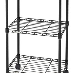 ドウシシャ ルミナス カラーラック 黒 ブラック 3段の画像