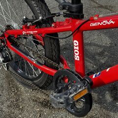 2017年モデル　GIOS　GENOVA　20インチ　レッド　ほぼ未使用です。の画像