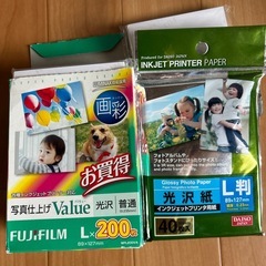 光沢紙　Ｌ判サイズ　写真仕上げの画像