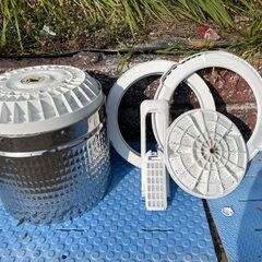 洗濯機の分解クリーニング行っています！配送設置込み　2023年製　ハイアール5.5K洗濯機　分解クリーニング済み！！の画像