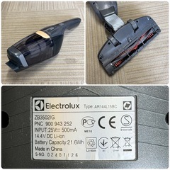 【超美品‼️】エレクトロラックス コードレススティッククリーナー サイクロン式掃除機 2way グレー♪の画像