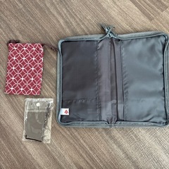 通帳ケース、印鑑ケース、巾着袋　3点セットの画像