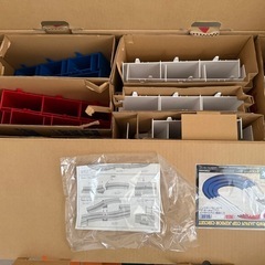 ミニ四駆コース　JCJCとスロープセクション（レッド）のセット＋おまけジャンプ台つきの画像