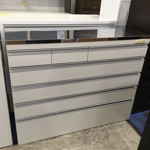 ★リユースのサカイ横浜南店★YM1628  レンジ台 ホワイト W120.5×D43.5×H96 クリーニング済み