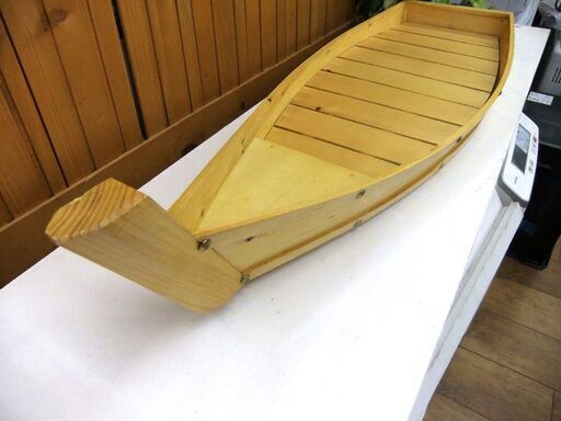 盛舟 器 食器 木製 お刺身舟盛 義興工房 中古 全長 約68cm 札幌市厚別区 厚別店