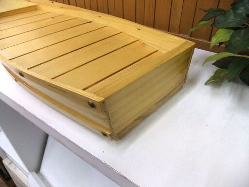 盛舟 器 食器 木製 お刺身舟盛 義興工房 中古 全長 約68cm 札幌市厚別区 厚別店