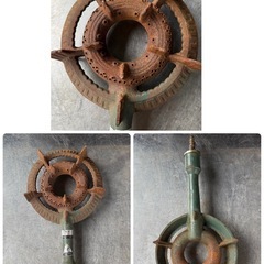 タチバナ製作所 業務用 卓上 ガスコンロ LPガス TS-4 プロパンガス 汚れ錆あり 鋳物 店舗用品 厨房の画像