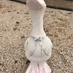 お話中　ガーデニング　オーナメント　置物　アヒルの画像