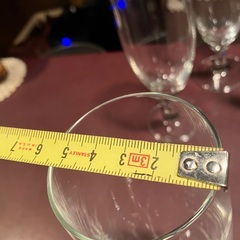 ジュース用グラス9脚　10円　の画像