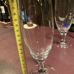 ジュース用グラス9脚　10円　の画像