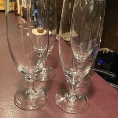 ジュース用グラス9脚　10円　の画像