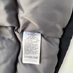 美品　100cm　GAP 黒 ダウンコート ファー付きの画像