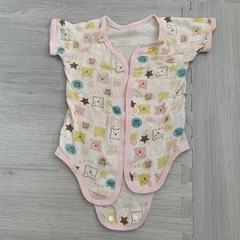 前開きロンパース肌着 70cm　3着セットの画像