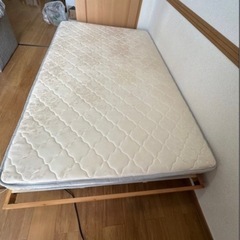 Google口コミで50%OFF‼️配達可【セミダブルベッド】クリーニング済み【管理番号1118】野の画像