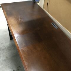 ★リユースのサカイ横浜南店★YM1630  デスク ブラウン W120×D50×H131 クリーニング済みの画像