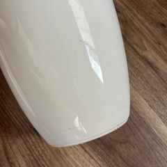 ガラス植木鉢　受け皿付き　ホワイトの画像